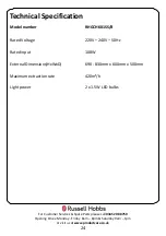 Preview for 24 page of Russell Hobbs RHGCH601SS/B Instruction Manual