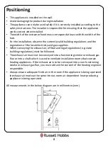 Предварительный просмотр 8 страницы Russell Hobbs RHGCH702B Instruction Manual