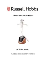 Preview for 1 page of Russell Hobbs RHGS01 Instructions And Warranty