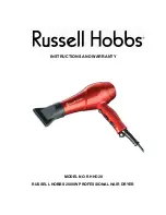 Russell Hobbs RHHD20 Instructions And Warranty preview