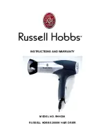 Russell Hobbs RHHD38 Instructions And Warranty preview