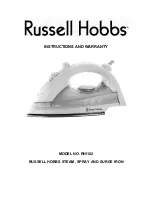 Russell Hobbs RHI 102 Instruction And Warranty Book preview