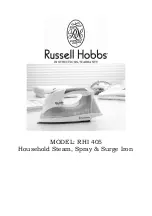 Preview for 1 page of Russell Hobbs RHI 405 Instructions & Warranty