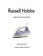 Preview for 1 page of Russell Hobbs RHI101 Instructions And Warranty