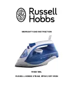 Russell Hobbs RHI2010BL Warranty And Instruction preview