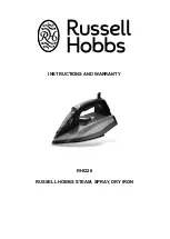 Russell Hobbs RHI226 Instructions And Warranty preview