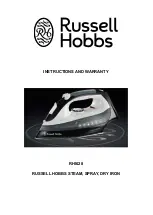 Preview for 1 page of Russell Hobbs RHI628 Instructions And Warranty