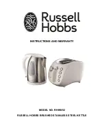 Preview for 1 page of Russell Hobbs RHKW02 Instructions And Warranty