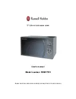 Предварительный просмотр 1 страницы Russell Hobbs RHM1709 User Manual