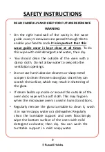 Preview for 9 page of Russell Hobbs RHM1725 User Manual