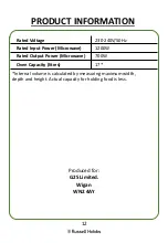 Preview for 12 page of Russell Hobbs RHM1725 User Manual