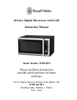 Russell Hobbs RHM2030 Instruction Manual предпросмотр