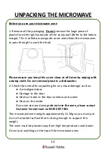 Предварительный просмотр 13 страницы Russell Hobbs RHM2061 User Manual