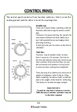 Предварительный просмотр 19 страницы Russell Hobbs RHM2061 User Manual