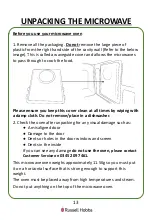 Предварительный просмотр 13 страницы Russell Hobbs RHM2064 User Manual