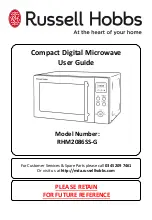 Russell Hobbs RHM2086SS-G User Manual preview