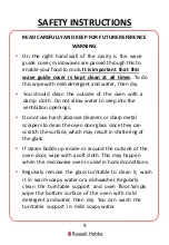 Preview for 9 page of Russell Hobbs RHM2086SS-G User Manual