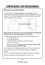 Предварительный просмотр 14 страницы Russell Hobbs RHM2276S User Manual
