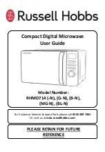 Предварительный просмотр 1 страницы Russell Hobbs RHMD714 User Manual