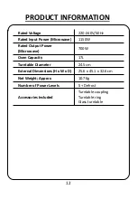 Предварительный просмотр 12 страницы Russell Hobbs RHMD714 User Manual