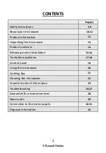 Предварительный просмотр 2 страницы Russell Hobbs RHMM719 User Manual