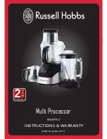 Russell Hobbs RHMP750 Instructions & Warranty preview