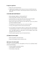 Preview for 5 page of Russell Hobbs RHNE09 Instructions For The Use