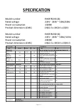 Preview for 17 page of Russell Hobbs RHOFR5001 (B) Manual