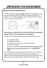 Предварительный просмотр 13 страницы Russell Hobbs RHRETMM705 User Manual