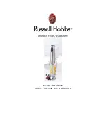 Предварительный просмотр 1 страницы Russell Hobbs RHSB 025 Instructions & Warranty