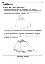 Preview for 11 page of Russell Hobbs RHSCH601B Instruction Manual