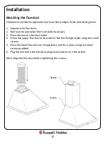 Preview for 12 page of Russell Hobbs RHSCH601B Instruction Manual