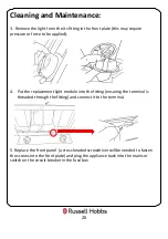 Preview for 20 page of Russell Hobbs RHSCH601B Instruction Manual