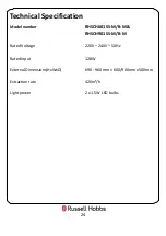 Preview for 24 page of Russell Hobbs RHSCH601B Instruction Manual