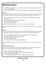 Preview for 28 page of Russell Hobbs RHSLDW4-M (B-M) Instruction Manual