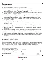 Preview for 30 page of Russell Hobbs RHSLDW4-M (B-M) Instruction Manual