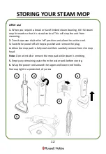 Предварительный просмотр 12 страницы Russell Hobbs RHSM1001 Manual