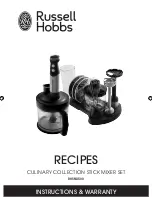 Предварительный просмотр 16 страницы Russell Hobbs RHSM3500 Instructions & Warranty