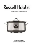 Russell Hobbs RHSS67 Instructions And Warranty preview