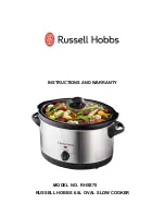 Russell Hobbs RHSS75 Instructions And Warranty предпросмотр