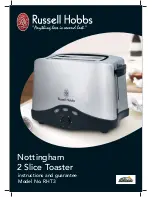 Russell Hobbs RHT3 Nottingham Instructions And Guarantee предпросмотр