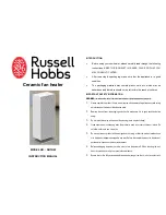 Предварительный просмотр 1 страницы Russell Hobbs RHTHW Instruction Manual