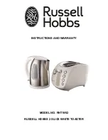 Russell Hobbs RHTW02 Instructions And Warranty preview