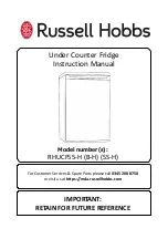 Russell Hobbs RHUCF55-B-H Instruction Manual preview