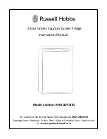 Preview for 1 page of Russell Hobbs RHUCF55 Instruction Manual