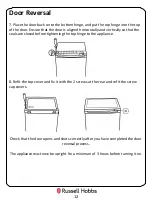 Preview for 12 page of Russell Hobbs RHUCFZ55-B-H Instruction Manual