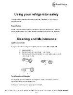 Preview for 10 page of Russell Hobbs RHUCLF1 Instruction Manual