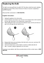 Preview for 13 page of Russell Hobbs RHUCLF2B Instruction Manual