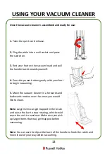 Preview for 13 page of Russell Hobbs RHUV5501 Manual