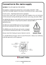 Preview for 21 page of Russell Hobbs RHVSRCH602B-M Instruction Manual